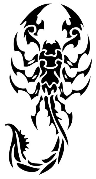 tribal scorpion tattoos ideas
