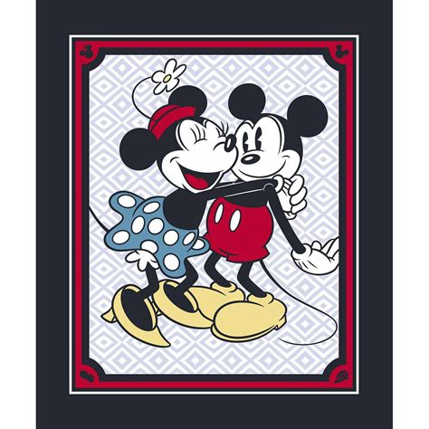 Mickey And Minnie Vintage Disney Panel By Springs Creative Fabrics