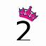 Pink Tilted Tiara And Number 21 SVG Clip Arts Download 