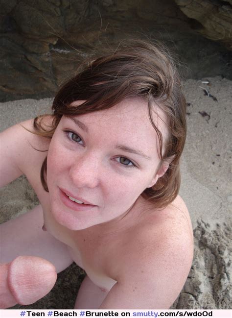 Amateur Teen Blowjob On The Beach Teen Beach Brunette Amateur Blowjob