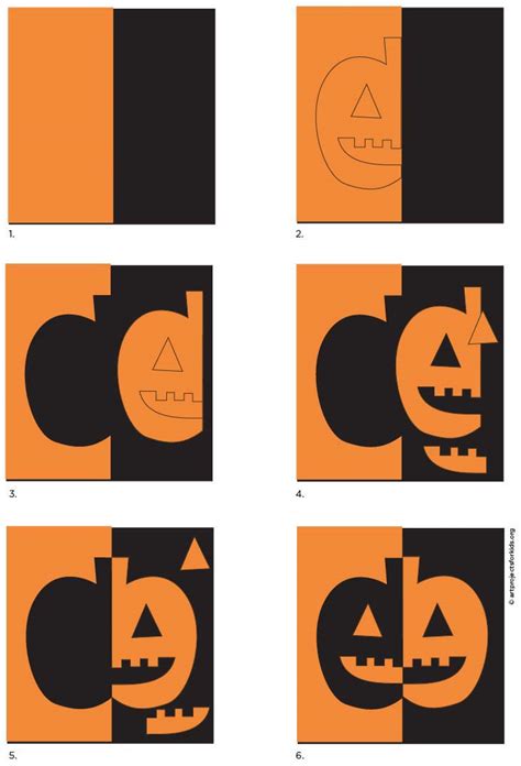 Symmetrical Pumpkin Collage · Art Projects For Kids