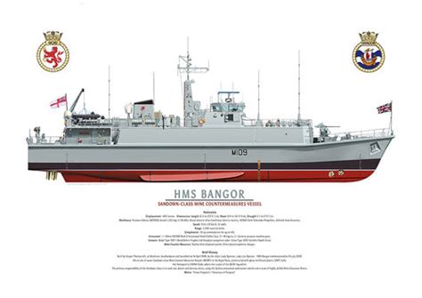 Ship Paintings By Ross Watton Hms Bangor