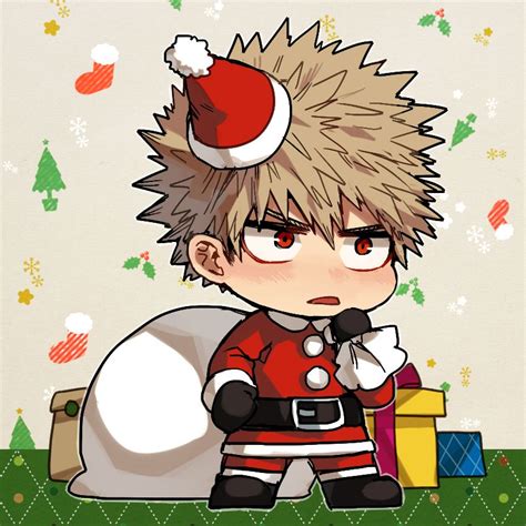 Katsuki Bakugo Christmas My Hero Academia Anime Christmas My Hero