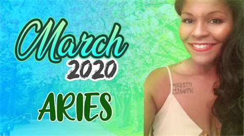 Our february 2020 monthly predictions for aries moon sign throws light on your health, romance, business, finance and career based on february will be a month of great positivity, and will be highly successful. ARIES MARCH 2020 HOROSCOPE - YouTube