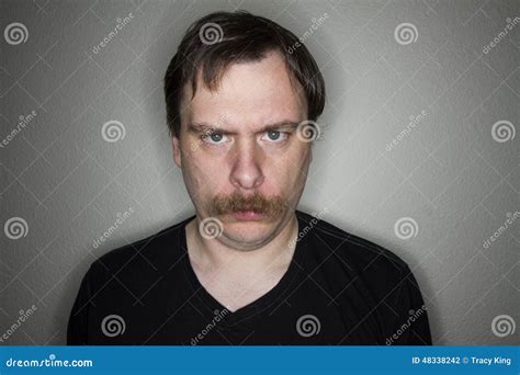 Grumpy Man Stock Photo Image Of Grumpy Stress Staring 48338242