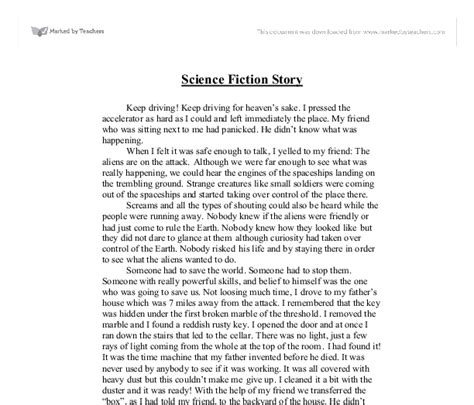 Science Fiction Story Gcse Science Marked By
