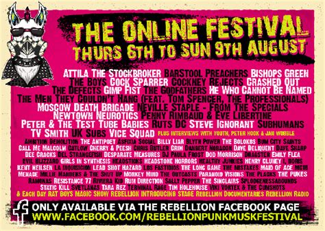 Rebellion Online Fest And 2021 Ticket Info