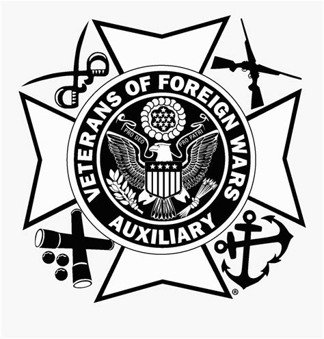 Transparent Vfw Logo Png Vector Vfw Auxiliary Logo Free Transparent