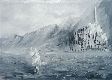 Grey Lord Of The Rings Painting Lord Of The Rings Art Lotr Etsy