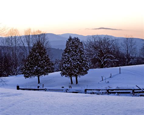 Soft Winter Sunset Vermont Lenses Flickr