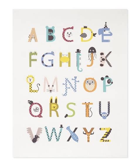 This Colourful Karin Akesson Animal Alphabet Print Is The Perfect