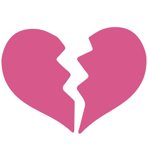 Pink Broken Heart Clipart Png Transparent Background Free Download