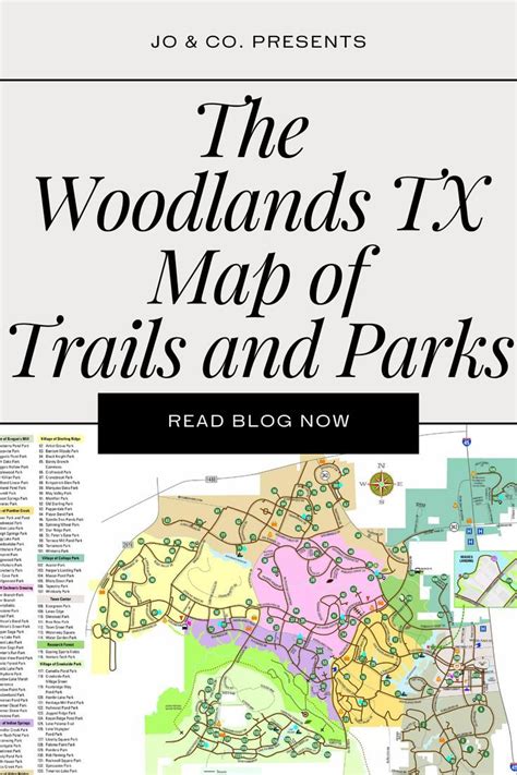 Map Of All The Trails And Parks In The Woodlands Texas Woodlands