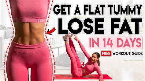 Get A Flat Stomach And Lose Fat In 14 Days Free Home Workout Guide Youtube