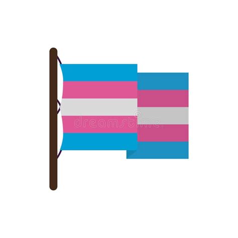 Isolated Transgender Flag Vector Design Stock Vector Illustration Of