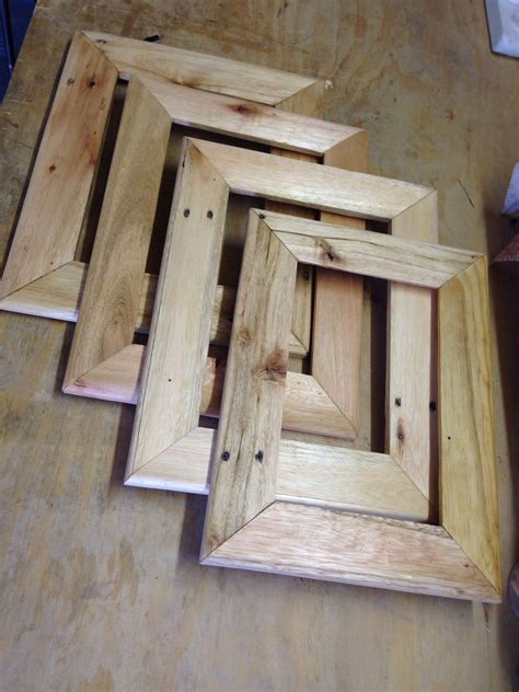 Project 21 Rustic Picture Frames From Pallet Wood Est Time Per Frame