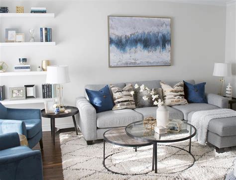 Homedecorationbusiness Living Room Decor Gray Blue Living Room