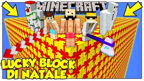 La Sfida Dei Lucky Block Giganti Di Natale Minecraft Ita Youtube