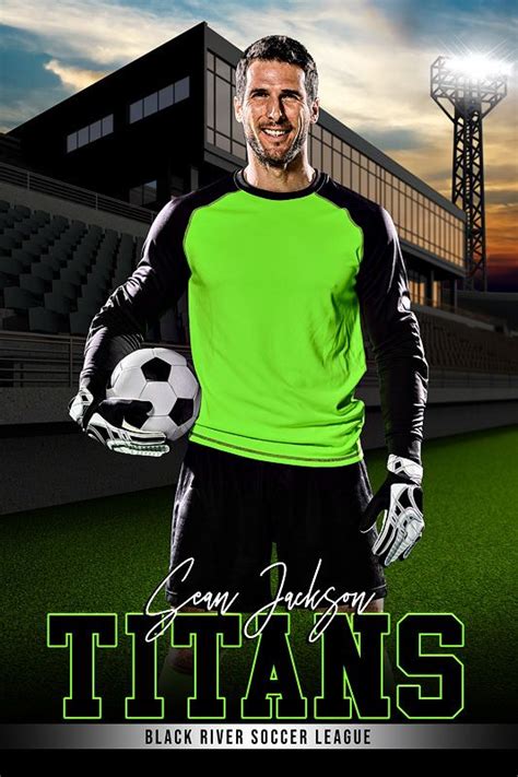 Player Banner Sports Photo Template Home Field Photoshop Layered