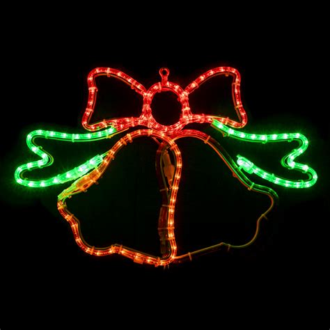 Led Rope Light Christmas Ringing Bells Motif Animated Lighted
