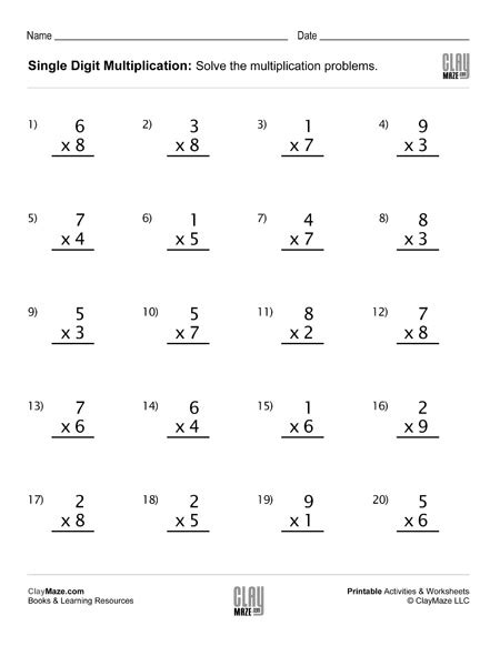 Multiplication Drills 3s Multiplication Worksheets