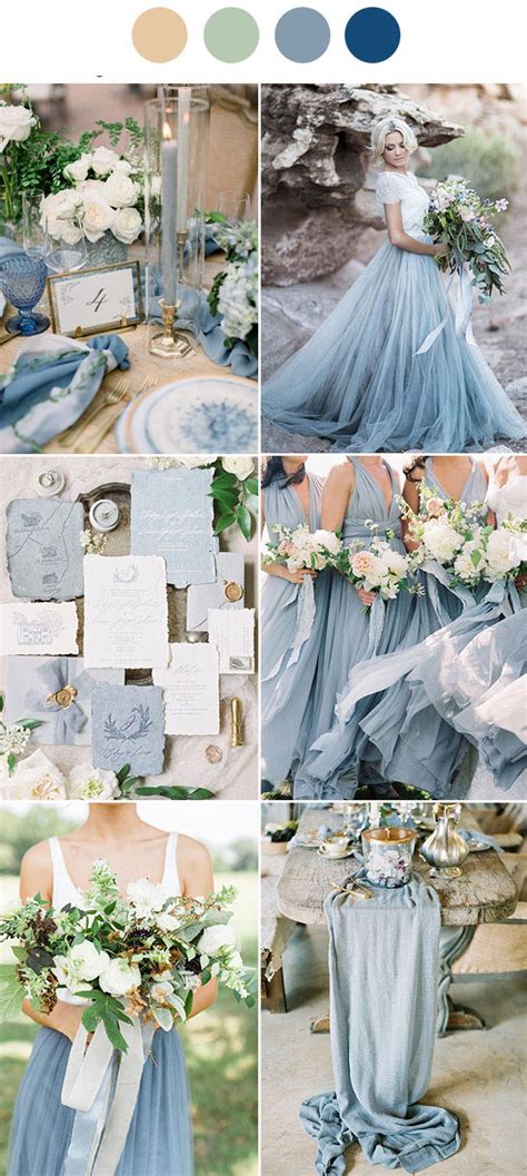 ️ Top 9 Dusty Blue Wedding Color Palettes 2023 Hi Miss Puff