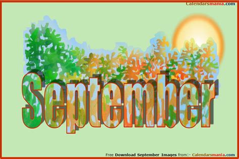 September Clipart Month Year September Month Year Transparent Free For