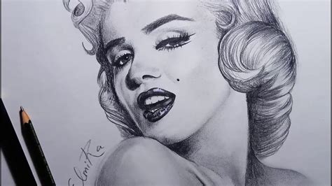 How To Draw Marilyn Monroe Step By Step Drawing Guide