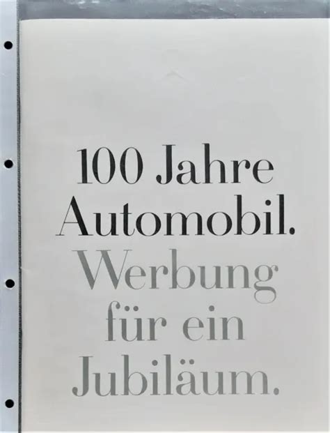 Mercedes Daimler Benz Ag Jahre Automobil Werbung F R Ein