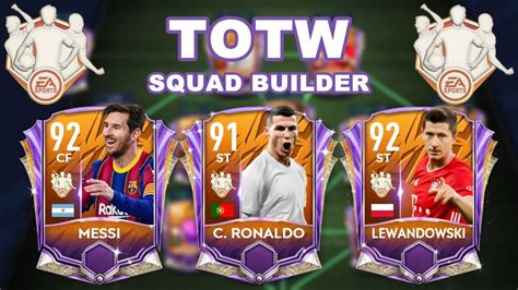 Epic Full Totw Squad Builder Part 2 Fifa Mobile 21 Youtube