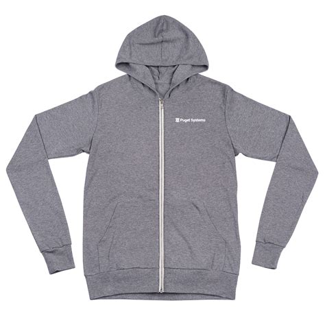 Unisex Zip Up Hooded Sweatshirt Puget Systems Merch