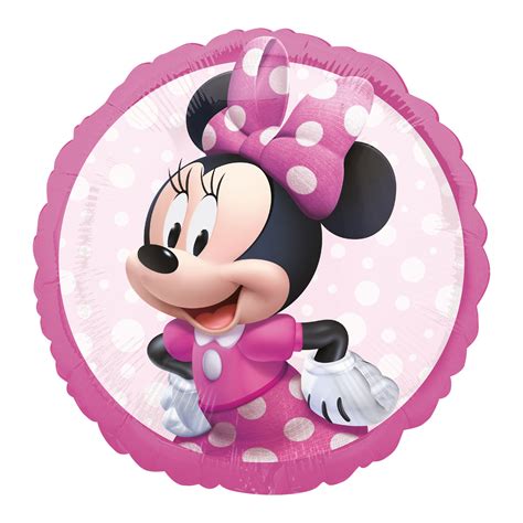 Disney Minnie Mouse Forever Round Foil Balloon Inflated Lets Party