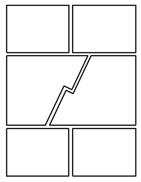 Blank Comic Strip Pages For Drawing And Sticker Sheet Etsy
