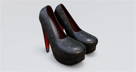 3d Realistic High Heels Women Shoes Cgtrader
