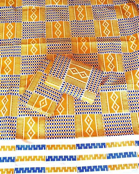 Authentic Kente 6 Yards Genuine Ghana Handwoven Kente Fabric Etsy