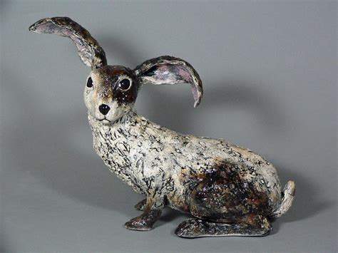 Ceramic Rabbit Sculpture By Cathy Meincer Ceramic Sculpture Rabbit
