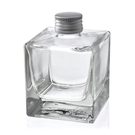 200ml Clear Glass Bottle With Screw Cap Cube World Of Uk