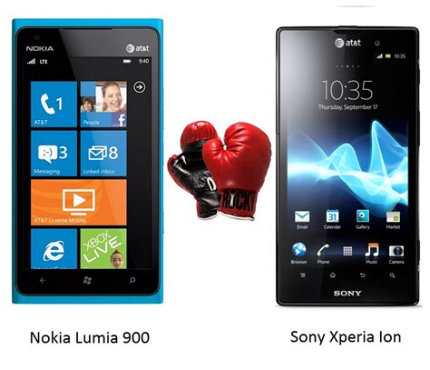 Sony Xperia Ion Vs Nokia Lumia 900 Specs Comparison Gadgetian