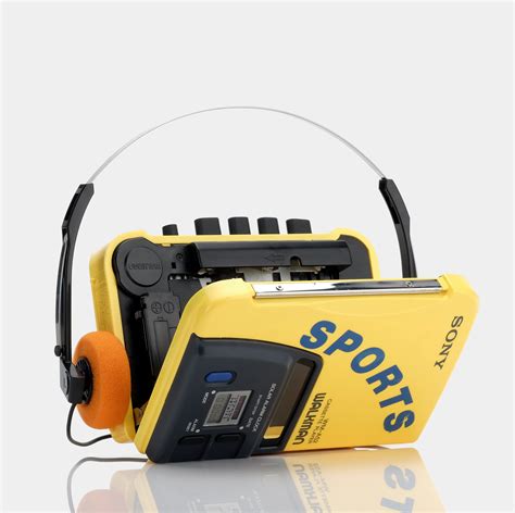 Sony Sports Walkman Wm A52 Yellow Amfm Portable Cassette Player