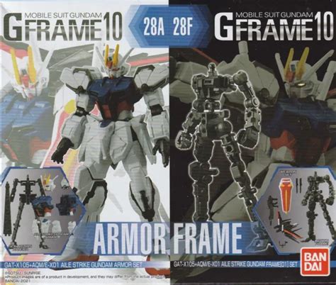 Bandai Gframe 10 Armor Frame Gat X105aqme X01 Aile Strike Gundam