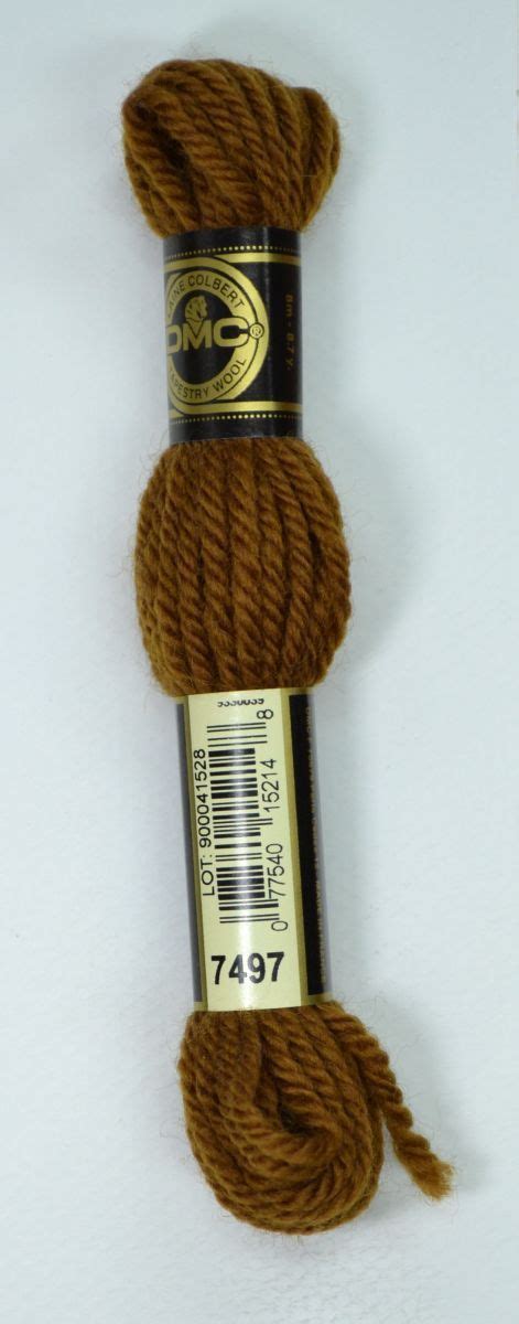 Dmc Tapestry Wool 8m Skein Colour 7497 Medium Brown