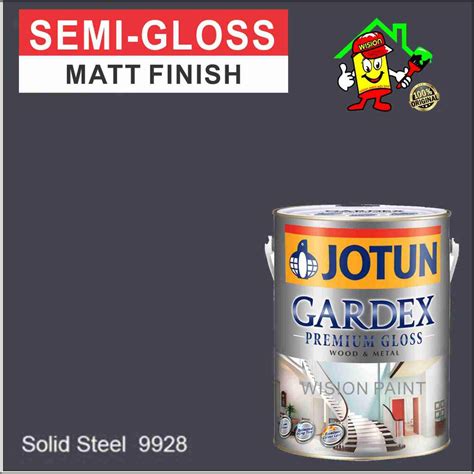 Gardex 5l 9928 Solid Steel Jotun Semi Gloss Finish Wood And