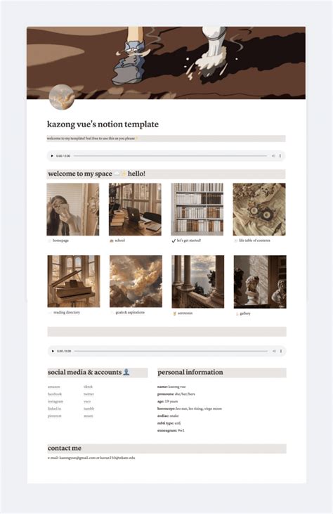 Notion Template Informationwest