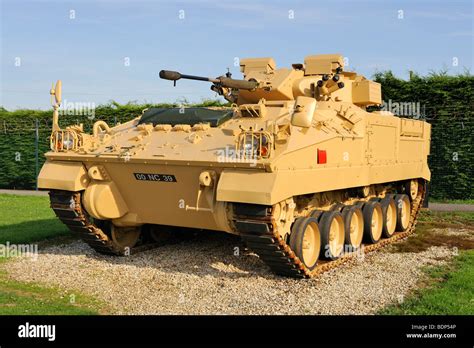 A British Armored Mcv 80 Warrior Tank England Uk Europe Stock Photo