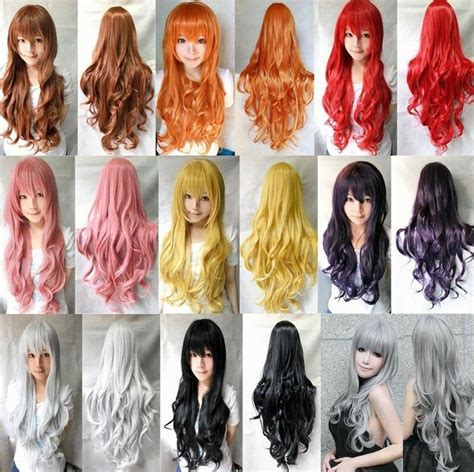 80cm Ladies Lengthy Curly Wavy Hair Wig Vogue Costume Celebration Anime
