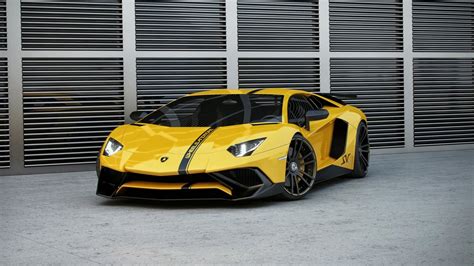 Hintergrundbilder Auto Fahrzeug Gelb Lamborghini Aventador