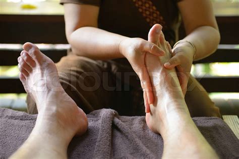 Thai Spa Foot Massage Stock Image Colourbox
