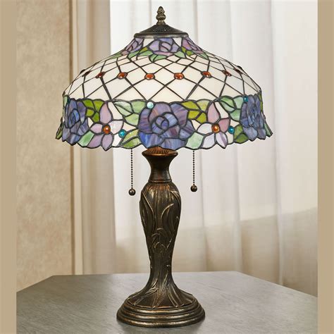 Rosaleen Floral Stained Glass Table Lamp