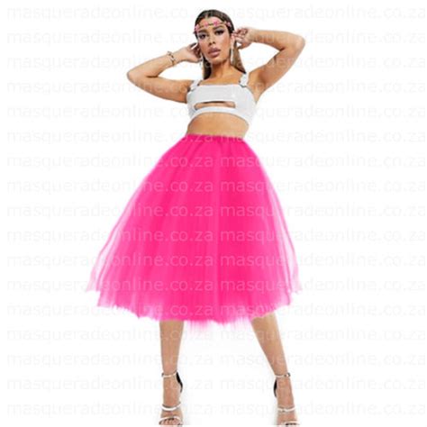 Hot Pink 23inch 3 Layer Tutu Skirt Masquerade Costume Hire
