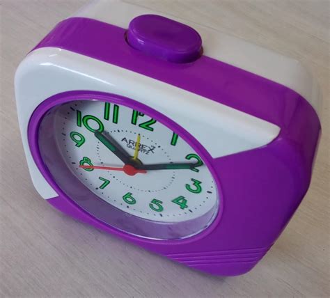 Rectangular Purple Plastic Alarm Clock Size 5x4inch Lxw At Rs 180piece In Morbi